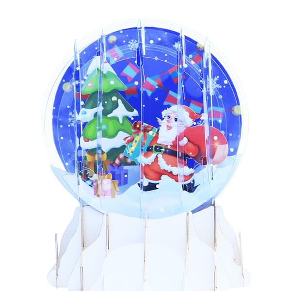 3D Figur Ornamenter Pop-Up Kort Julekuleform