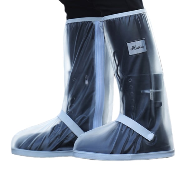 Vattentäta motorcykelskoskydd Slitstarka regnstövlar Bekväm att bära för motorcyklister Håll dina skor torra och säkra