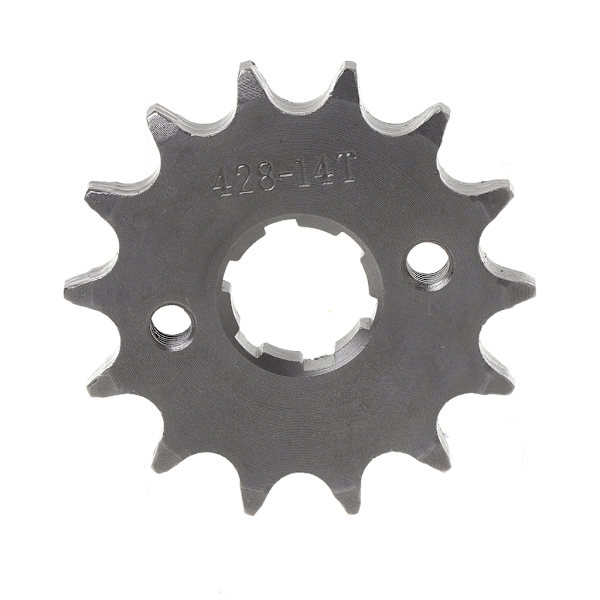 10-19 Hammasen Ketjupyörä Mini- ja Pienille Urheiluautoille, Taskumottoripyörille, Maastopyörille, Ketjuvetopyörälle Silver gray