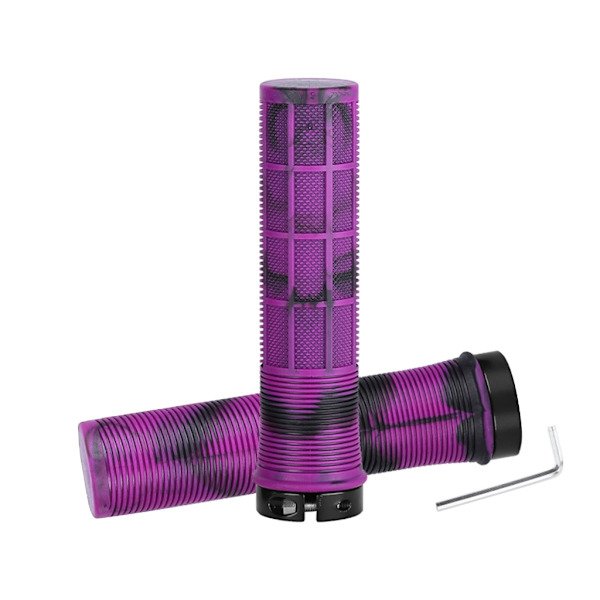 DeathGrip Bike Death Grip - Helppo asentaa kahvat pehmeästä kumimateriaalista Black purple