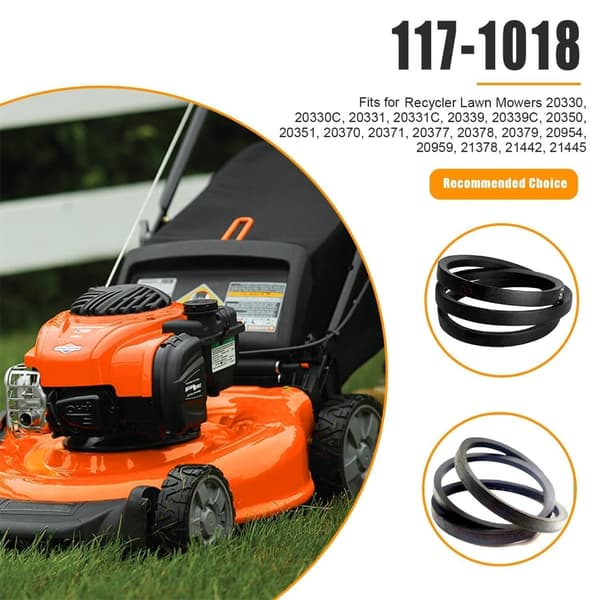 Gressklipper Drivsystem Gummibelte 3/8x 32,5 Tommer Erstatningsdeler 117-1018