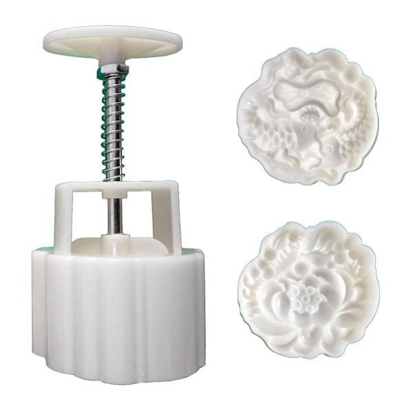 150 g plastik månekage stempel Lotus karpe form månekage form DIY bage gadget sæt