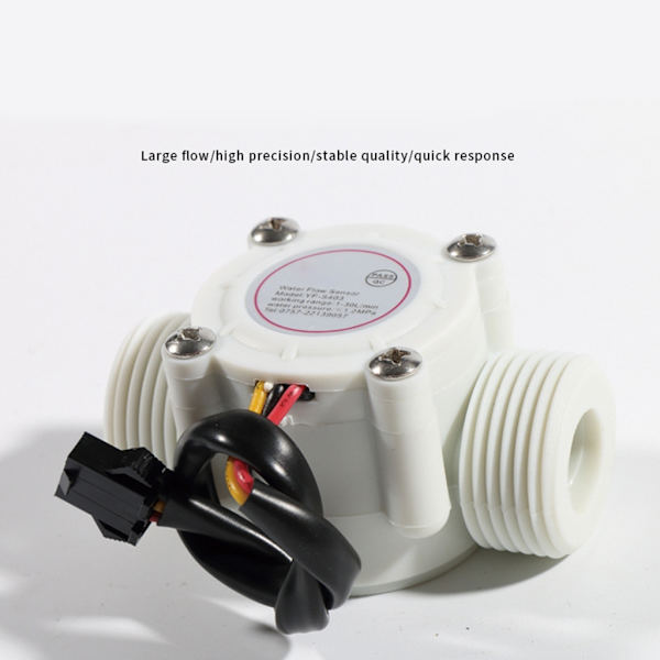 Högpresterande DN20 Vattenflöde 1-30L/min Flödesmätare