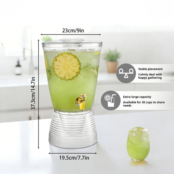 Vanndispenser i plast Drikkedispenser for fester Klar Drikkedispenser