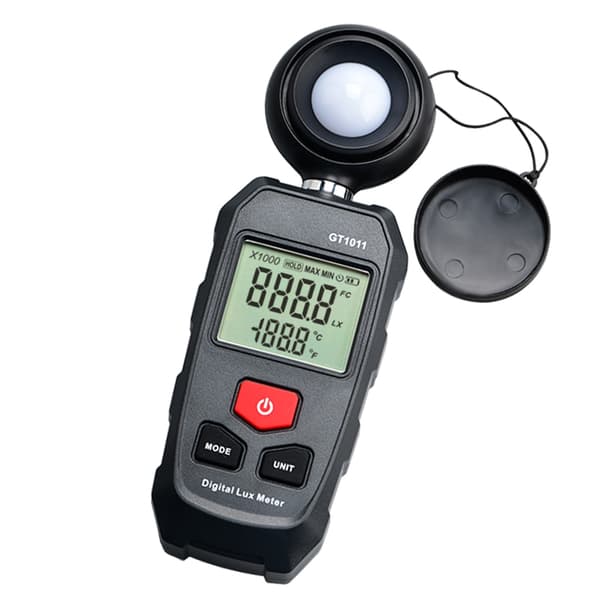 Illuminometer til lysmåling med LCD-display og temperaturaflæsning
