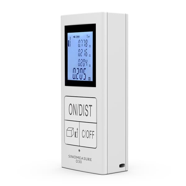 Højtydende digital afstandsmåler med LED-display til konstruktion