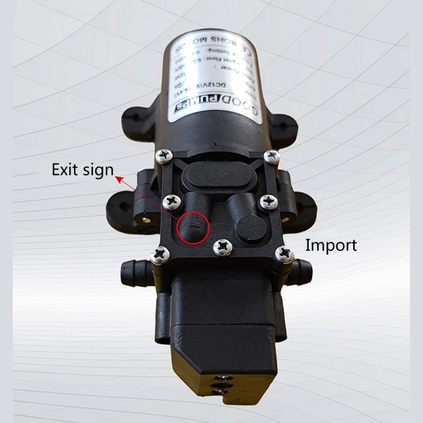 12V membranvattenpump 6 L/Min 130 PSI 12 Volt för DC för färskvattenpump för B