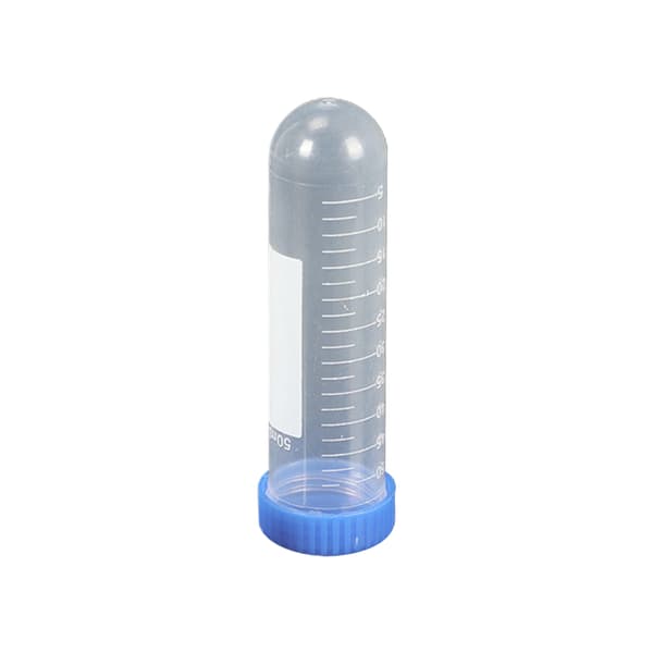 50x 50ml Plastprovrör Rund Botten Centrifugrör Lab EP-rör Flaska