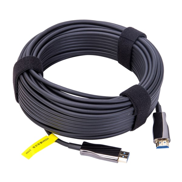 Hållbar optisk fiber HDMI-kompatibel kabelsladd 2.0 4K 60Hz hane till hane tråd för TV-projektor dator 20m