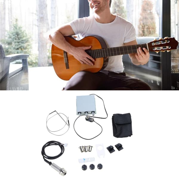 Gitarforforsterker Piezo Pickup Gitar Pickup Equalizer Piezo Transduser Pickup