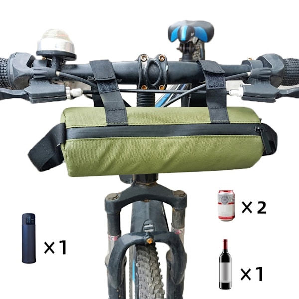 Sammenklappelig rulle sadel motor side bagage rejse hale taske med monteringsstropper