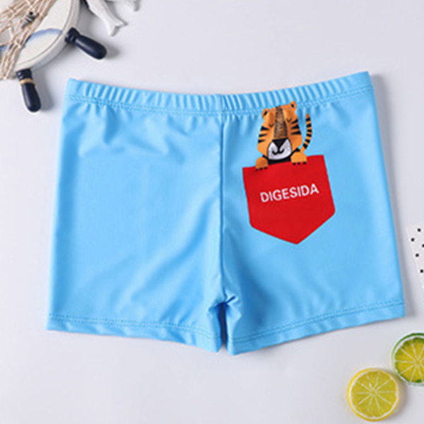 3-14 år Strandshorts Pojkar Barn Badkläder Badbyxor Tryckt Little Tiger M