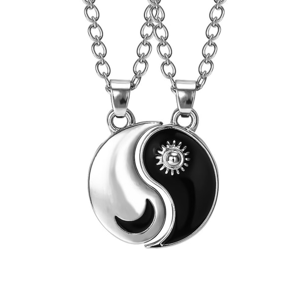 Yin Yang halsband anpassat för Sun Moon hängsmycken som passar för par null - 2