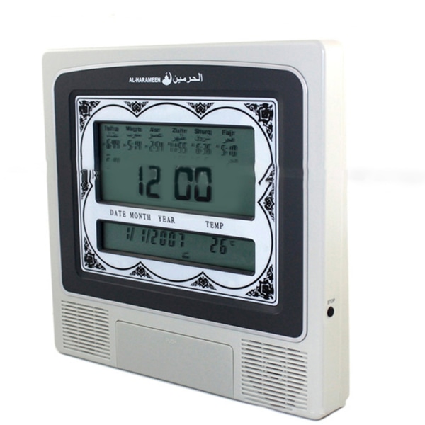 Temperatur Display Bord Klocka Muslim Be Azan Tid Påminnelse Skrivbord Bön Alarm