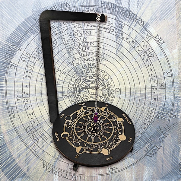 Trähållare för Wiccan-kristaller, ställ för läkande stenar, displayställ Section B