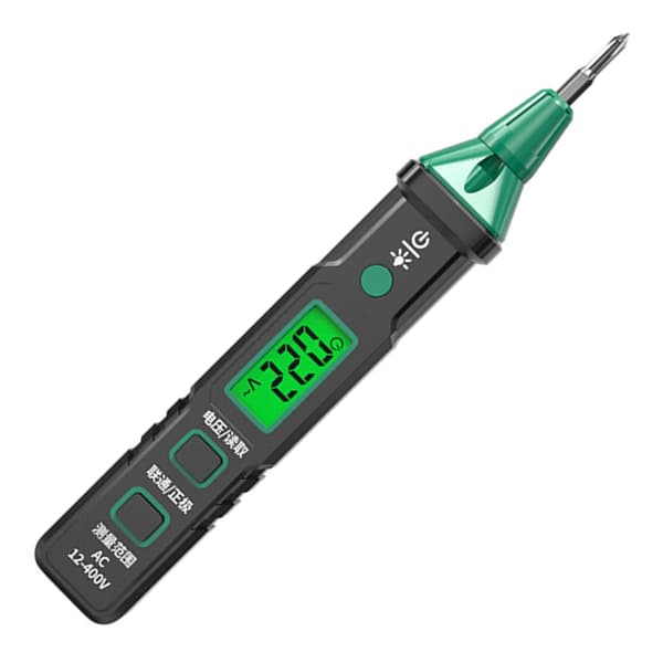 Elektriker Spänningstestare Digital LED-skärm Multifunktionella Säkerhetsdesigner
