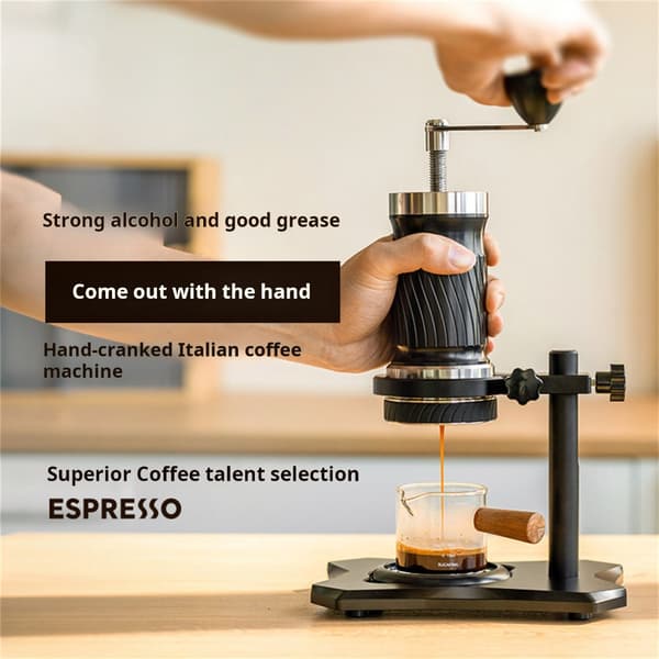 Mini håndbetjent kaffemaskine perfekt til backpacking og picnics