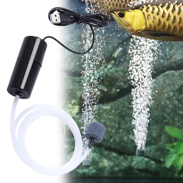 Mini Syrekompressor Luftpumpar För Akvarier USB-driven Tyst