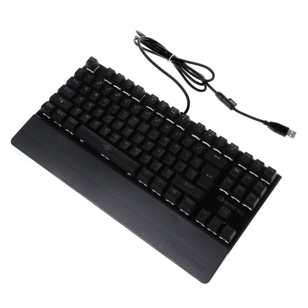 Gaming Keyboard Computer Keyboards Gamer 87Keys Baggrundsbelyst Ergonomisk USB Kablet