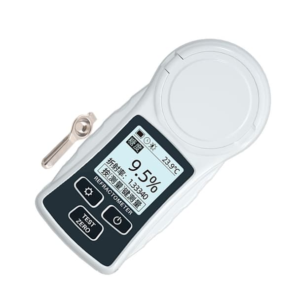 Digitalt refraktometer 0-32% baggrundsbelyst LCD-display batteridrevet til sukker