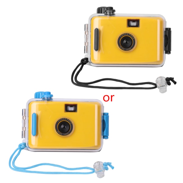 Undervattens vattentät Lomo Camera Mini Söt 35 mm film med hölje för case Ny Yellow