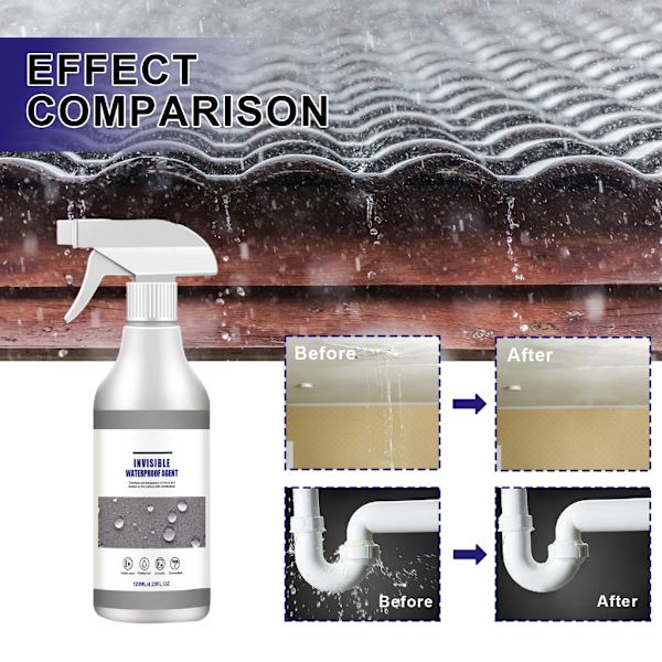 Vandtæt tætningsspray pålideligt bindemiddel 125ML Nem og effektiv reparation null - 2 pieces