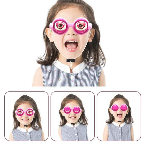 Ögon Glasögon Leksakstillbehör Barnfest Favorit Roliga upptåg Glasögon till jul Födelsedagspresenter Plastnyhet Barnleksaker Pink
