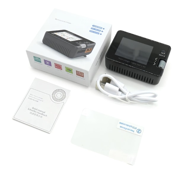200W 10A Balance Oplader Aflader Batteri Balance til 1-6S Lipo Batteri Model Del Med Spænding Servo Checkers