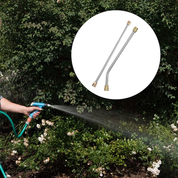 2 st högtryckstvätt förlängningsstav set rostfritt stål lansar 5000PSI