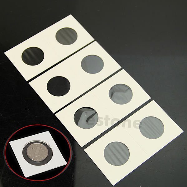50 st 37 mm stämpelmynthållare cover för case 2X2" Flip Ny