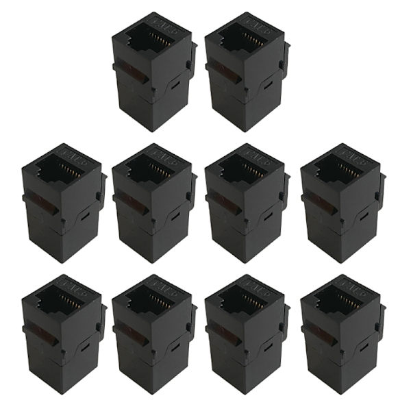 RJ45-kontakt CAT6 rett gjennom nettverksmoduler Informasjonskontakt CAT5E