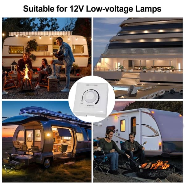 0 til 10V Dreiedimmerbrytere 2000W 5A for LED Halogener Lyspanelmontering