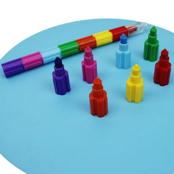 10 st Stapling kritor för barn ritning Doodling böcker, byggstenar Crayon Pen Liten ficka Crayon Pennor
