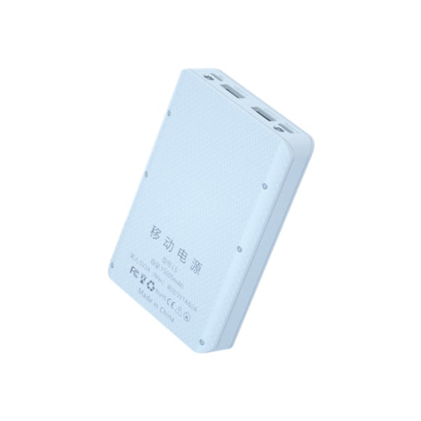 18650 PowerBank för Case Dubbel USB Mobiltelefon Laddare Batterilåda Ersättningsdelar för mobiltelefon White