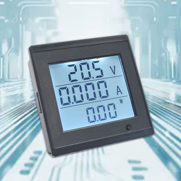 Elektrisk Parameteranalys Överbelastningsvarning Inbyggd Bakgrundsbelysningsteknik