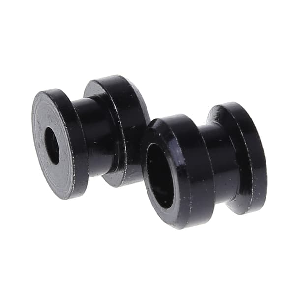 1Pari Guitar Non-slip Strap Lock Button Buckle Base Black
