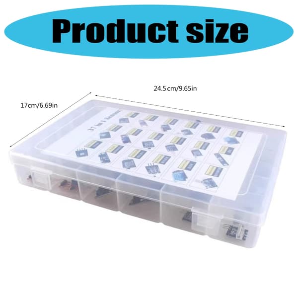 45 Sensorings Modul Starter Kits til 2560 Projekter ABS Opbevaringskasse