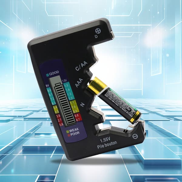 Batteritester Batterimonitor LCD-skjerm Tester Batterikontroll