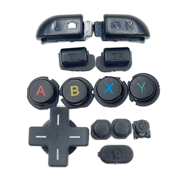 Fullt set plastknappar för nya 3DSXL 3DSLL D Pad ABXYLR ZL ZR Home On Of Power -knappar Reparation Byte Hållbar