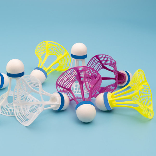 3 st plastfjäderbollar för badminton inomhus och utomhus Red
