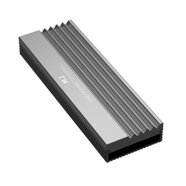 Avancerad M.2 SSD NVMe kylflänsar i aluminium för PCIe SATA M 2 SSD Gray