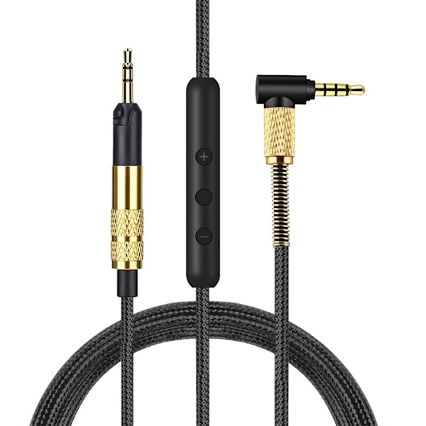 2.5mm til 3.5mm Flettet Kabel for HD598/HD599/HD558/HD518 Headset Ledning 150cm