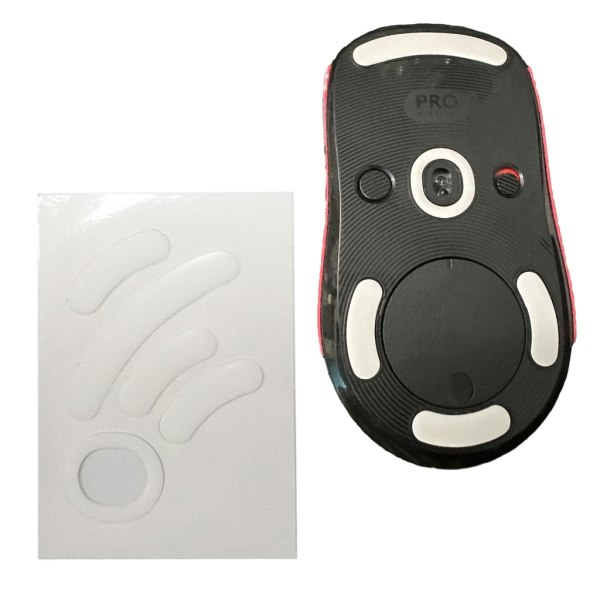1 Set Ice Version Musfötter Pedal för GPro Wireless Mouse Feet Pads glider Böjda kanter Musskridskor klistermärke