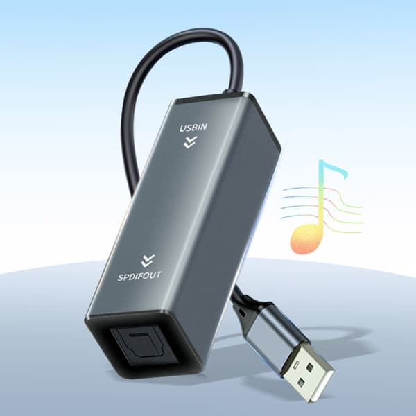 Rask installasjon USB A til SPDIF Audios Adapter for TV PC