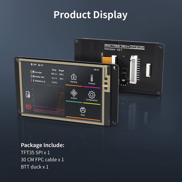 TFT35 V2.1 LCD-skärm 320x480 3,5-tums kapacitiv LCD-skärmbyte för Ender 3 CR10 3D-skrivare del TFT35