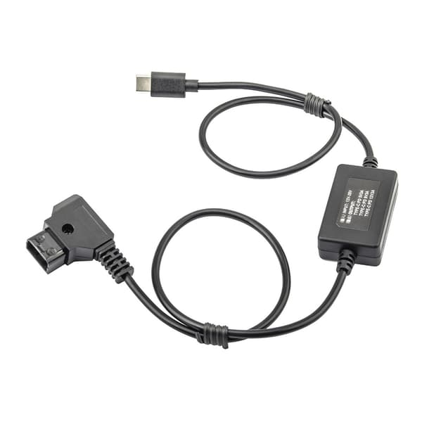 D-TAP til USB C strømkabel til kameraer med kobberkerner