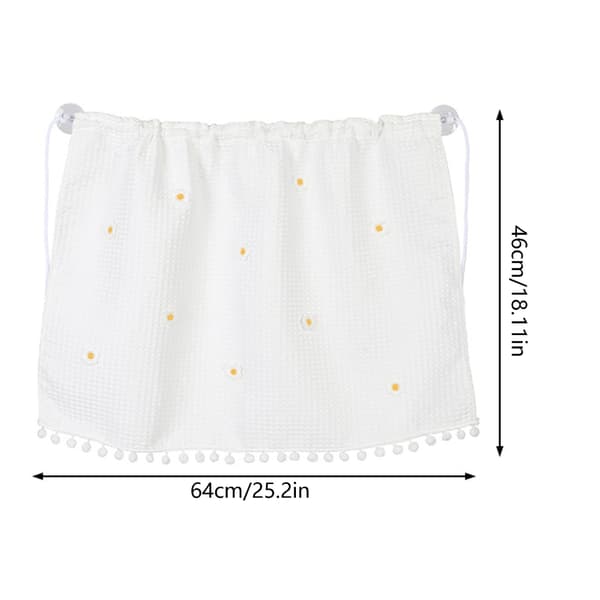 Sidevindu Solskjerm Gardin for Bil 64x46cm/25.2x18.11in Polyester Panel
