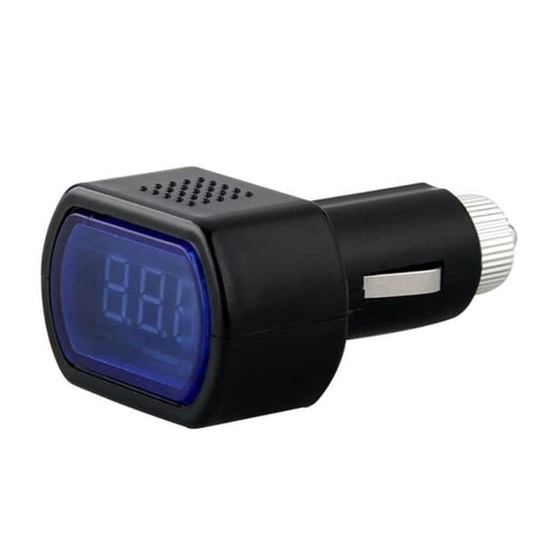 12 Volts Digital Voltmeter, 12v Spänningstestare för Bilmotorpanelmontering