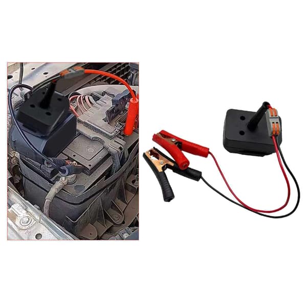 Högkapacitets startboosterladdare för batteristartkabelsadapter