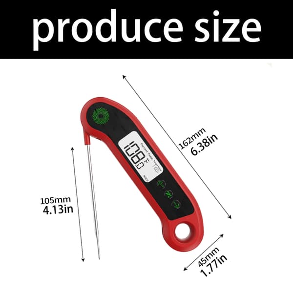 Mattermometer med sladdprob för grill och ugn